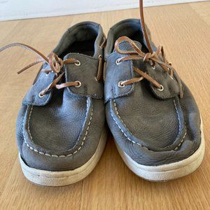 Sperry Gray Boat Shoes - Boys size 6.5M